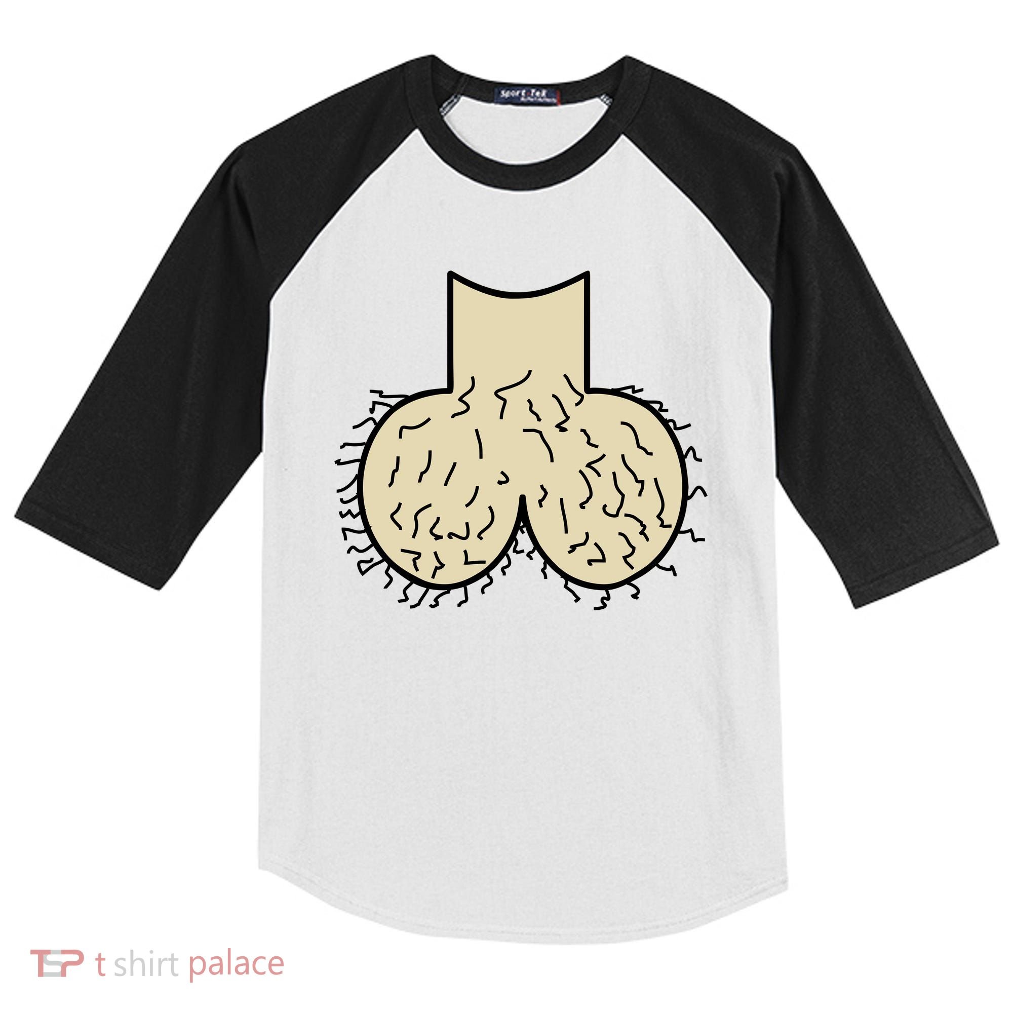 Dick Head Ball Sack Kids Colorblock Raglan Jersey