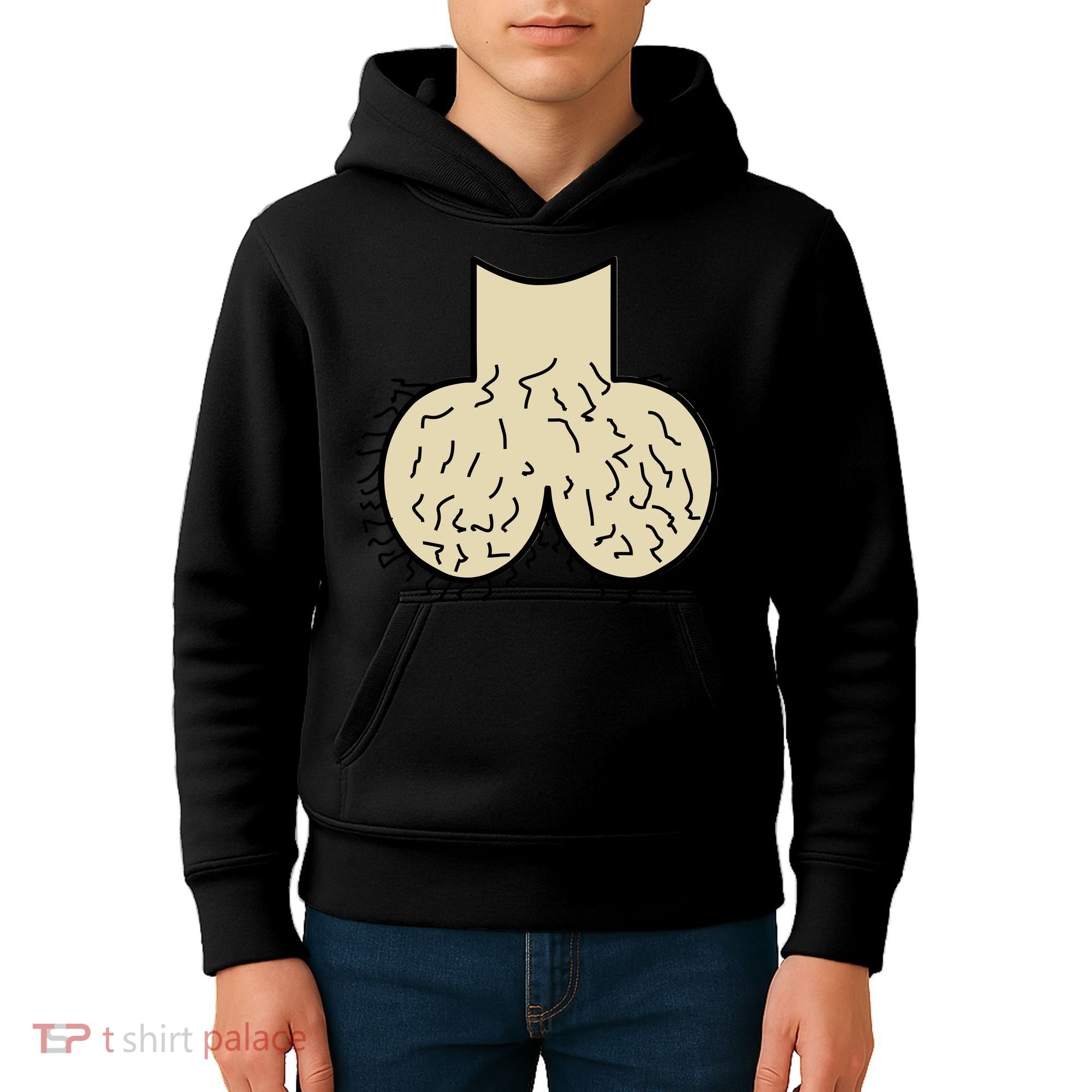 Dick Head Ball Sack Kids Hoodie