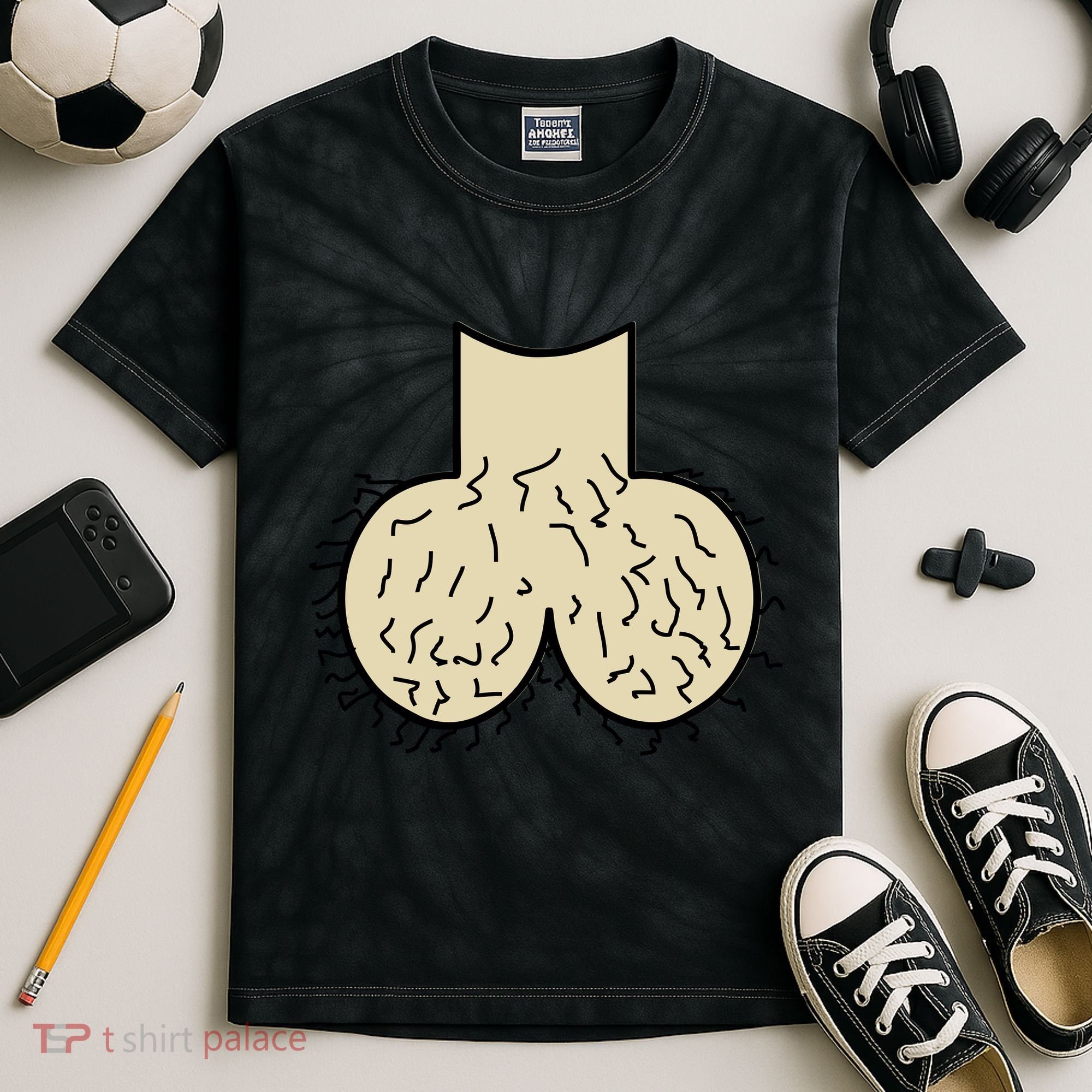 Dick Head Ball Sack Kids Tie-Dye T-Shirt