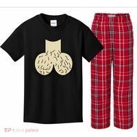 Dick Head Ball Sack Kids Plaid Pajama Set thumb 0