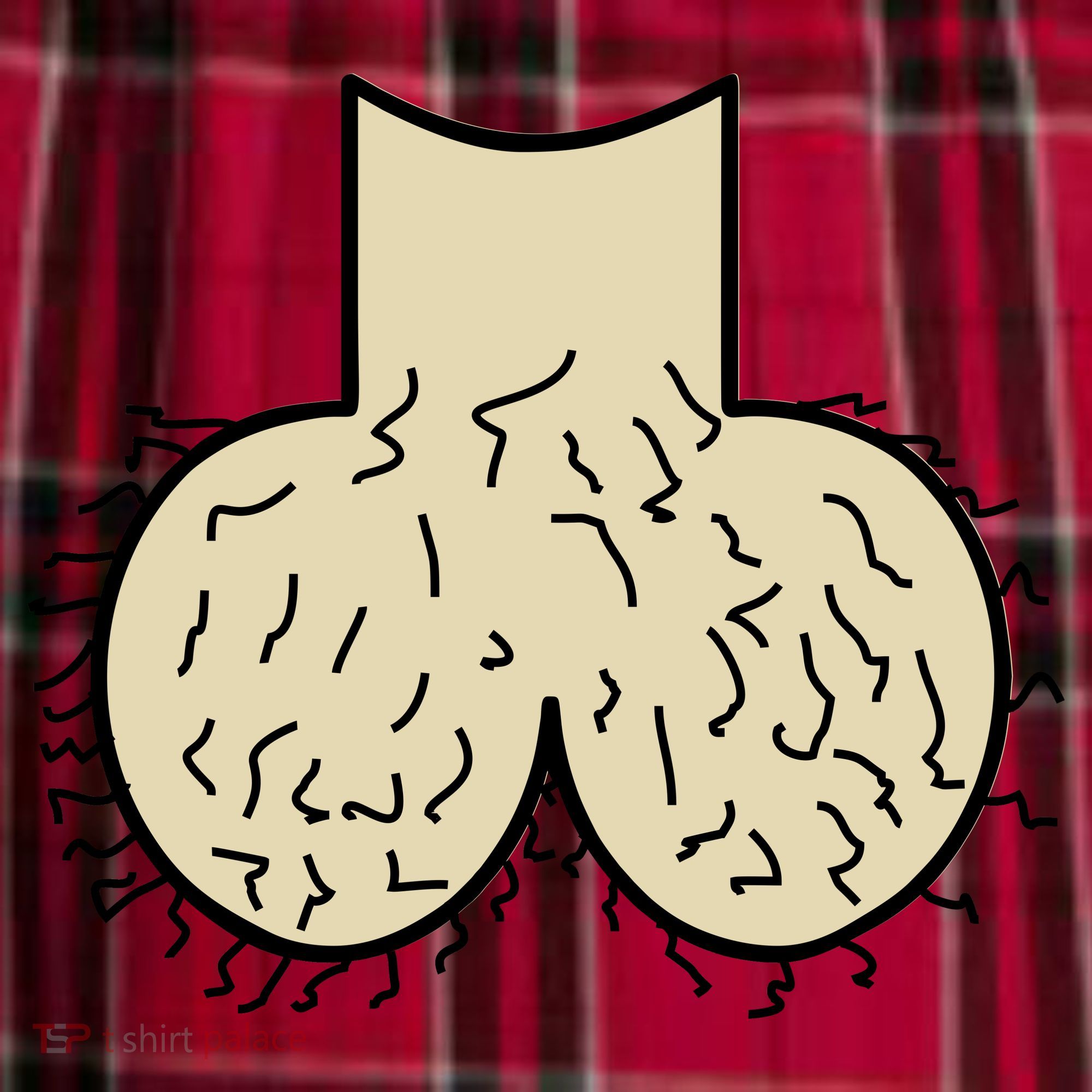 Dick Head Ball Sack Women's Flannel Plaid Pajama Pants