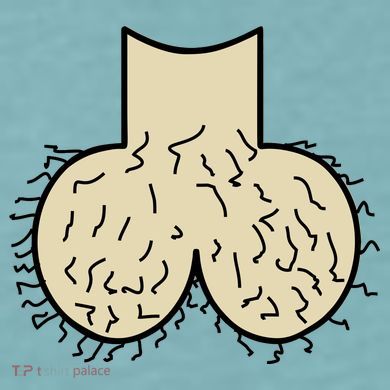 Dick Head Ball Sack Sueded Cloud Jersey T-Shirt