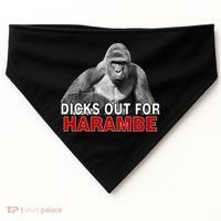 Dicks Out For Harambe USA-Made Doggie Bandana thumb 0