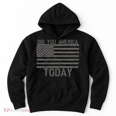 Did You America Today Distressed USA Flag Hoodie
