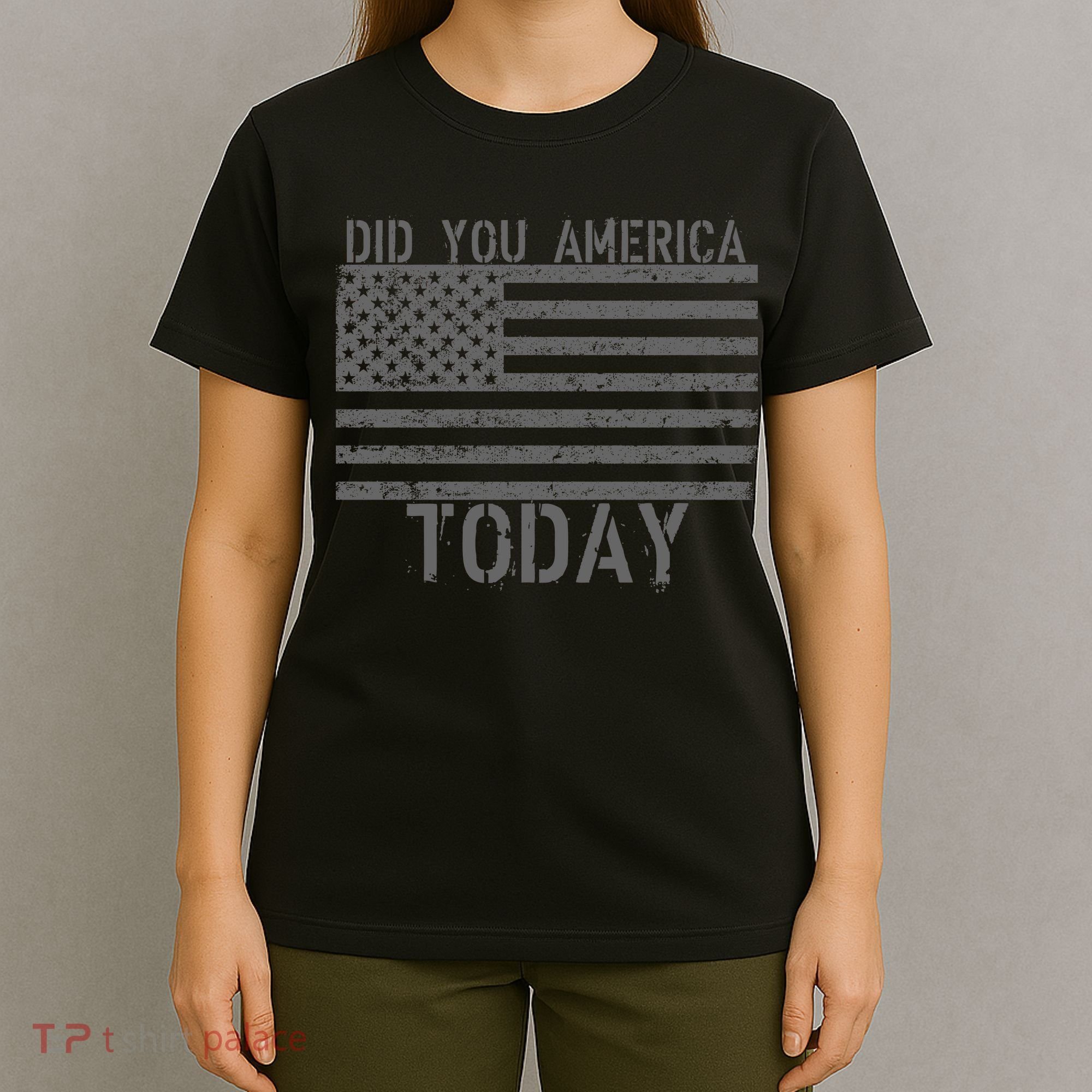 Did You America Today Distressed USA Flag T-Shirt