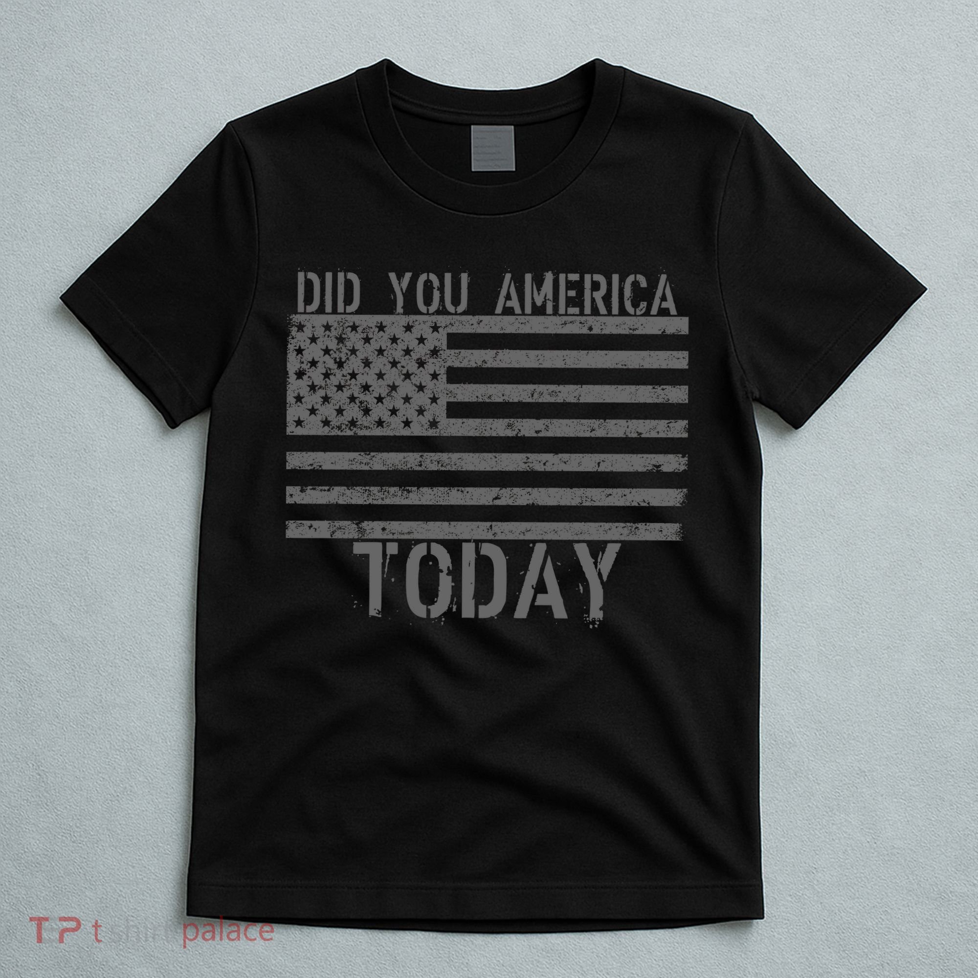 Did You America Today Distressed USA Flag T-Shirt