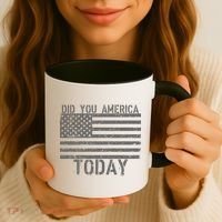 Did You America Today Distressed USA Flag Coffee Mug thumb 3