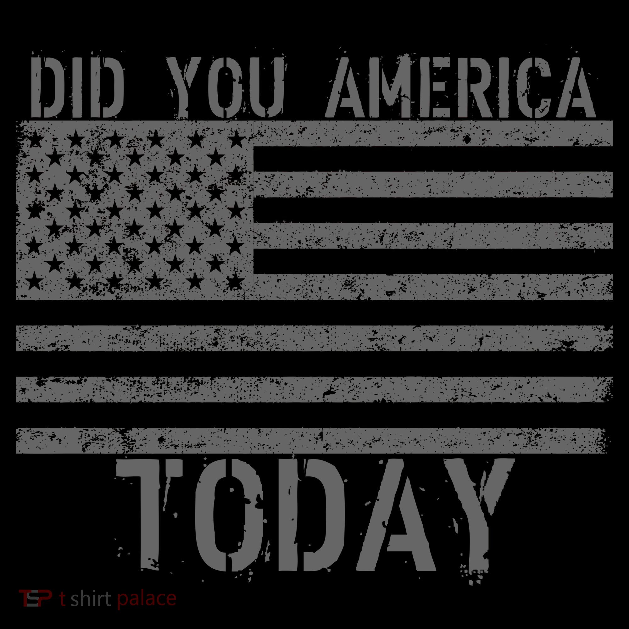 Did You America Today Distressed USA Flag Women's Hoodie