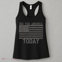 Did You America Today Distressed USA Flag Women's Tank Top thumb 3