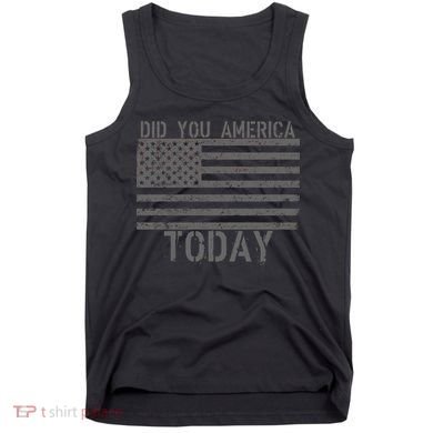 Did You America Today Distressed USA Flag Tank Top