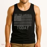 Did You America Today Distressed USA Flag Tank Top thumb 3