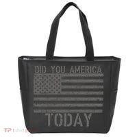 Did You America Today Distressed USA Flag Tote Bag thumb 0