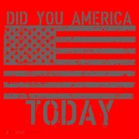 Did You America Today Distressed USA Flag Santa Hat thumb 1