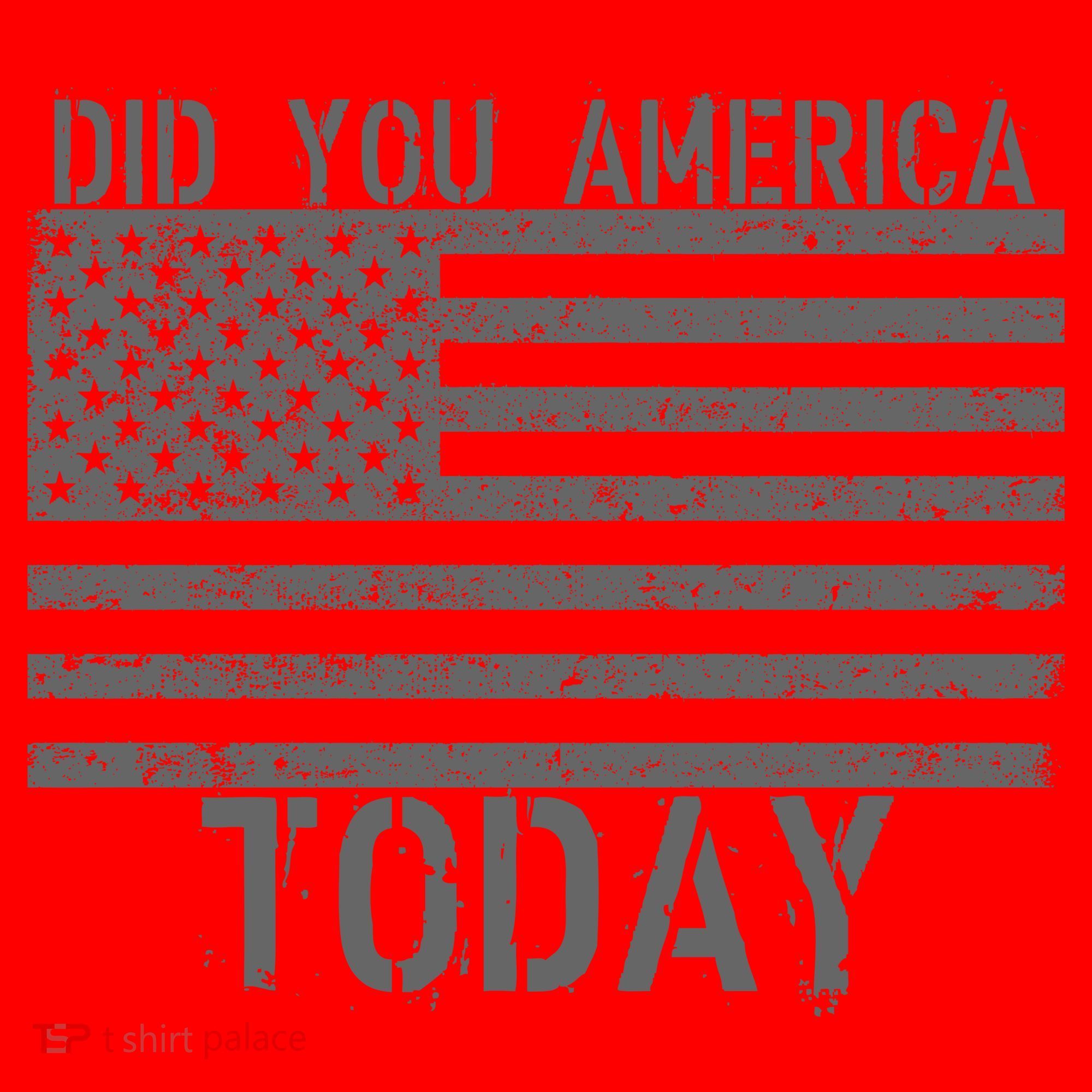 Did You America Today Distressed USA Flag Santa Hat