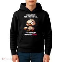 Duck I Did Not Trip The Floor Looked Sad So I Thought It Kids Hoodie thumb 4