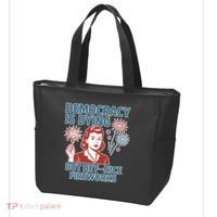 Democracy Is Dying But Hey Nice Fireworks Tote Bag thumb 3