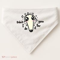 Didn't I Do It For You Borzoi Dog Meme USA-Made Doggie Bandana thumb 0