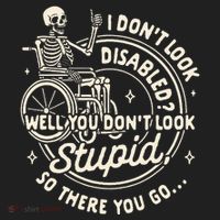 Disability I DonT Look Disabled You DonT Look Stupid Beanie thumb 2