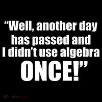 Didn't Use Algebra Today Math Irrelevance Funny Hoodie thumb 7