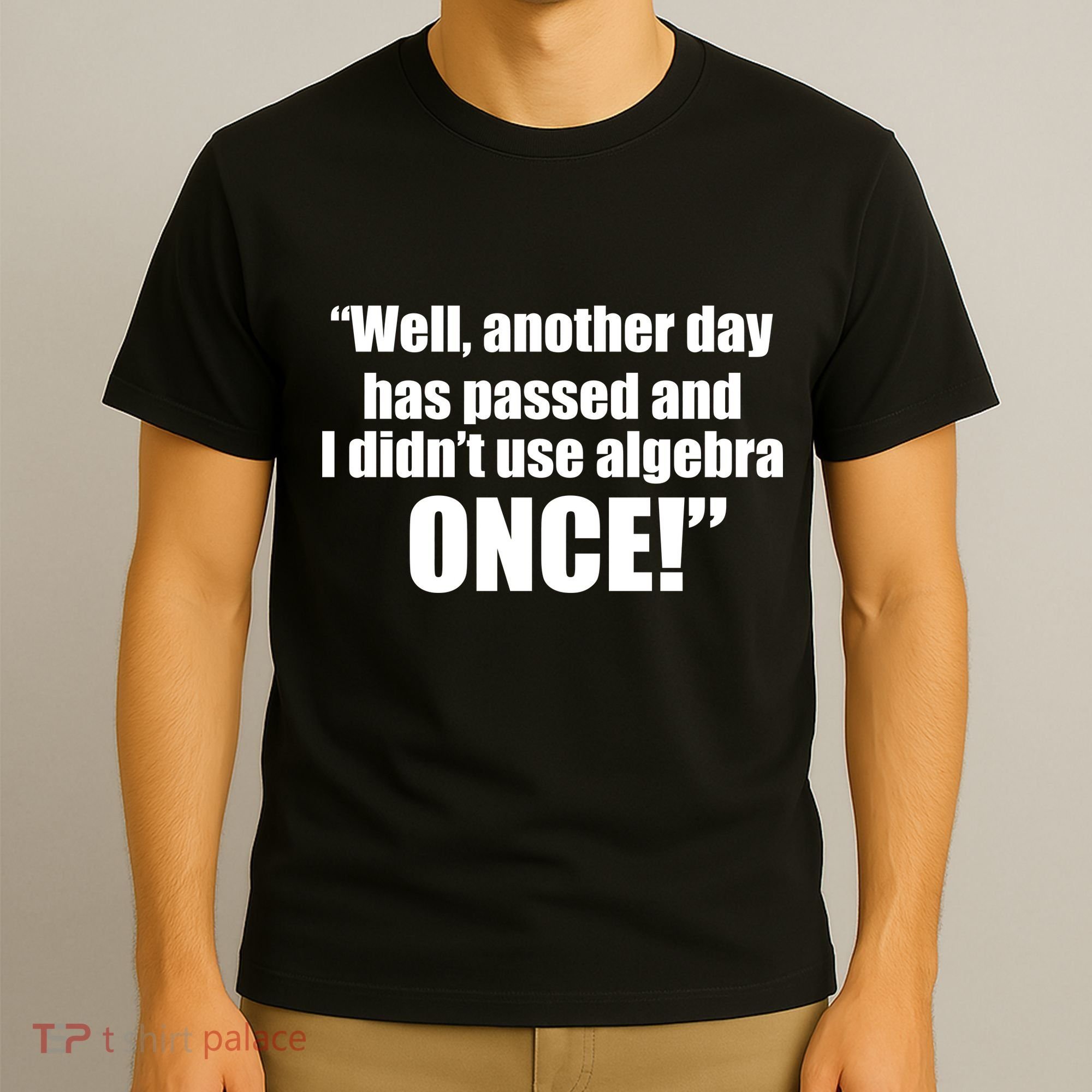 Didn't Use Algebra Today Math Irrelevance Funny T-Shirt