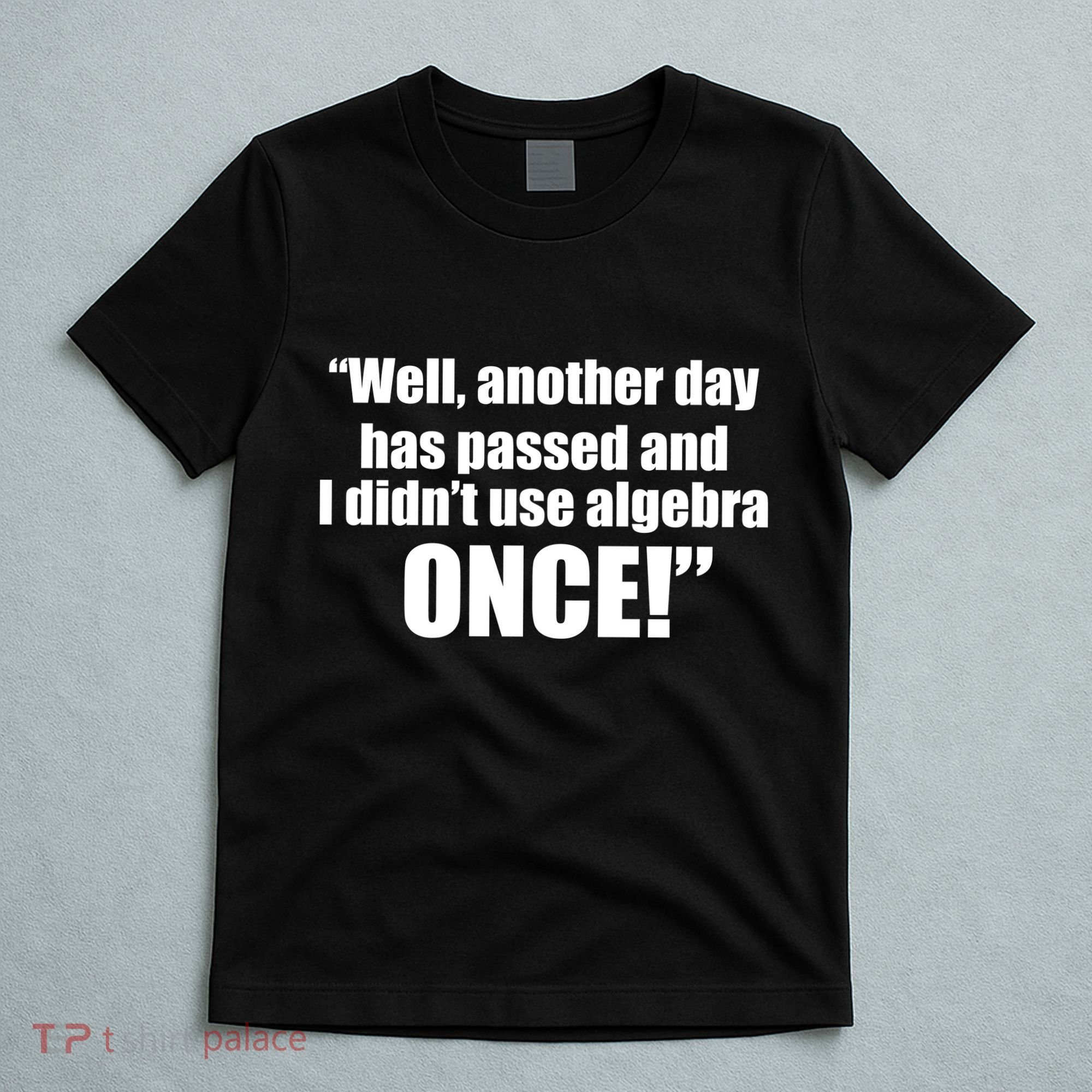 Didn't Use Algebra Today Math Irrelevance Funny T-Shirt