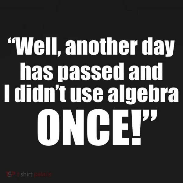 Didn't Use Algebra Today Math Irrelevance Funny Bucket Hat
