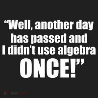 Didn't Use Algebra Today Math Irrelevance Funny Hat thumb 2