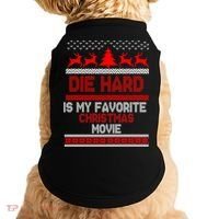 Die Hard Is My Favorite Movie Ugly Christmas Doggie Tank thumb 0