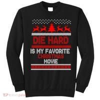 Die Hard Is My Favorite Movie Ugly Christmas Sweatshirt thumb 0