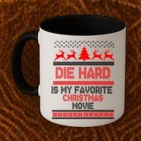 Die Hard Is My Favorite Movie Ugly Christmas Coffee Mug thumb 2