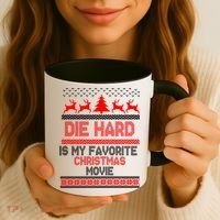 Die Hard Is My Favorite Movie Ugly Christmas Coffee Mug thumb 3