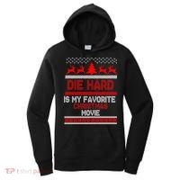 Die Hard Is My Favorite Movie Ugly Christmas Women's Hoodie thumb 0