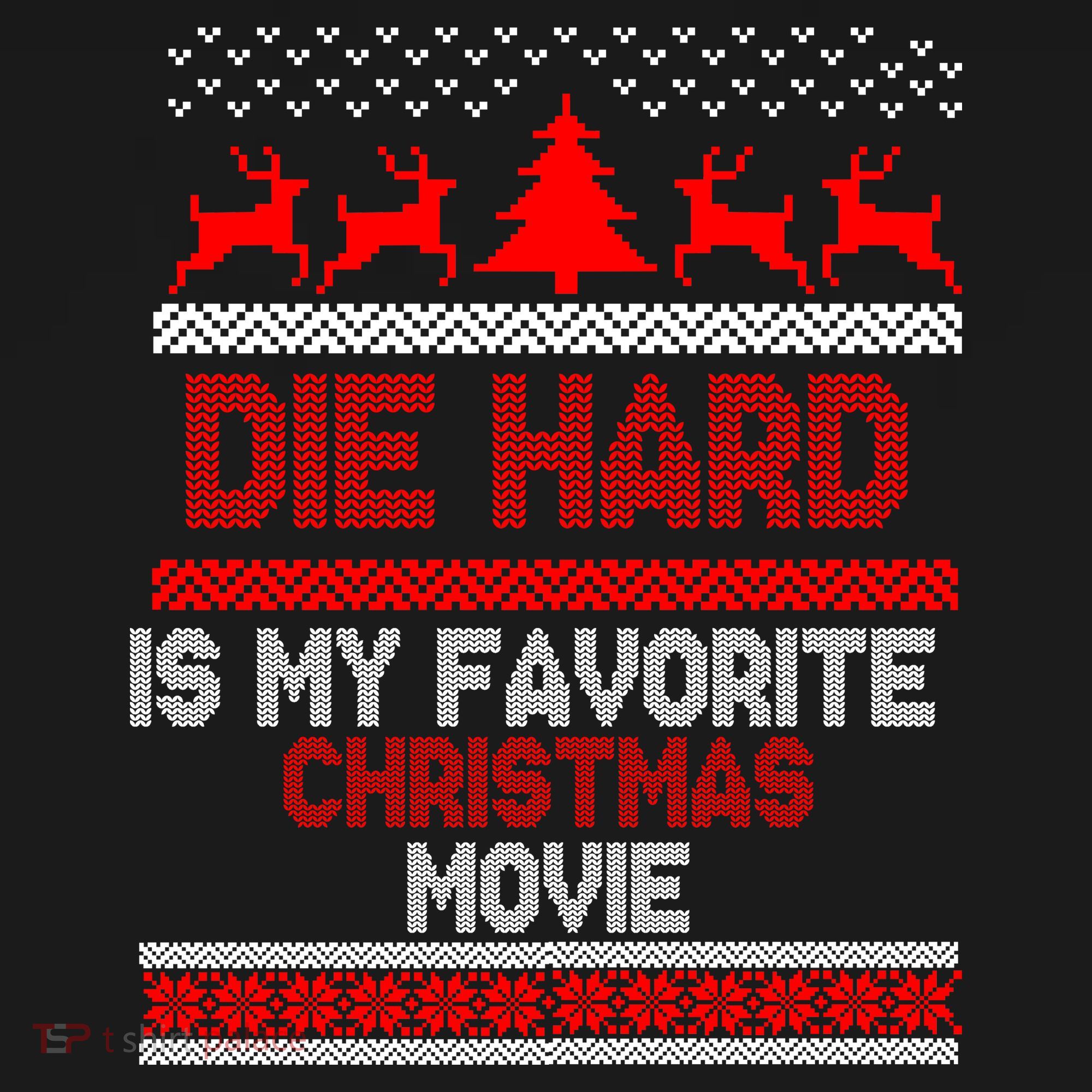 Die Hard Is My Favorite Movie Ugly Christmas Women's Hoodie