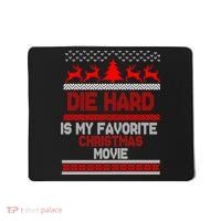 Die Hard Is My Favorite Movie Ugly Christmas Mousepad thumb 0