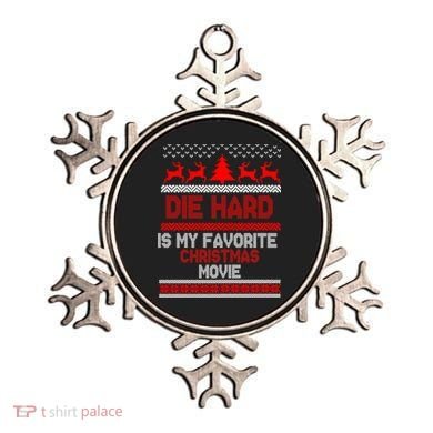 Die Hard Is My Favorite Movie Ugly Christmas Ornament