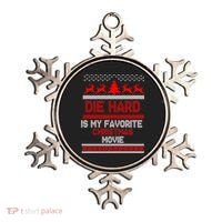 Die Hard Is My Favorite Movie Ugly Christmas Ornament thumb 0