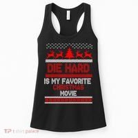 Die Hard Is My Favorite Movie Ugly Christmas Women's Tank Top thumb 0