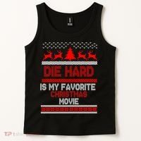Die Hard Is My Favorite Movie Ugly Christmas Tank Top thumb 2