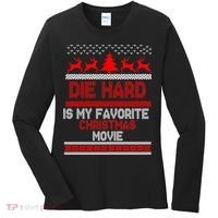 Die Hard Is My Favorite Movie Ugly Christmas Women's Long Sleeve Shirt thumb 0