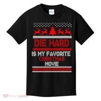 Die Hard Is My Favorite Movie Ugly Christmas Kids T-Shirt thumb 0