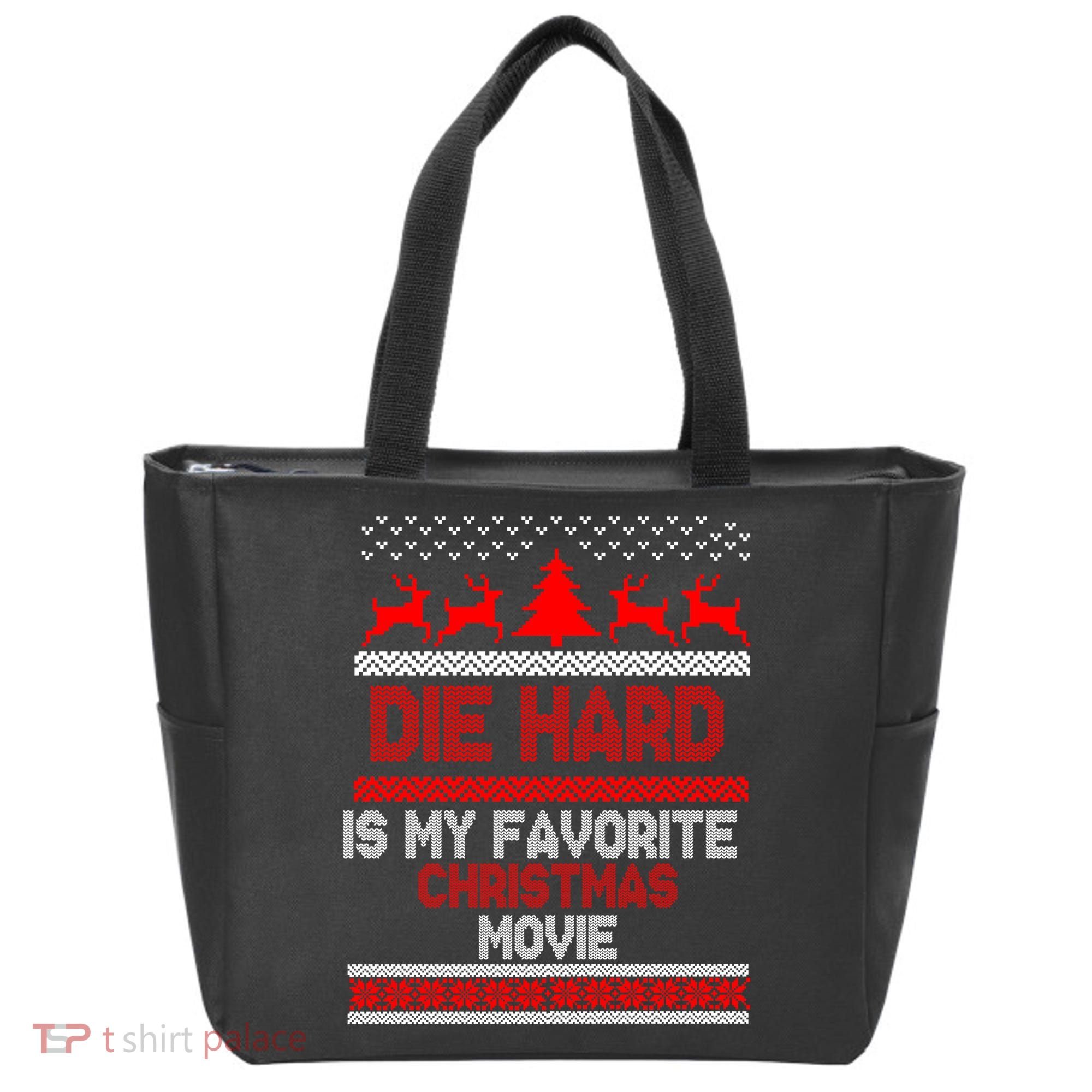 Die Hard Is My Favorite Movie Ugly Christmas Tote Bag