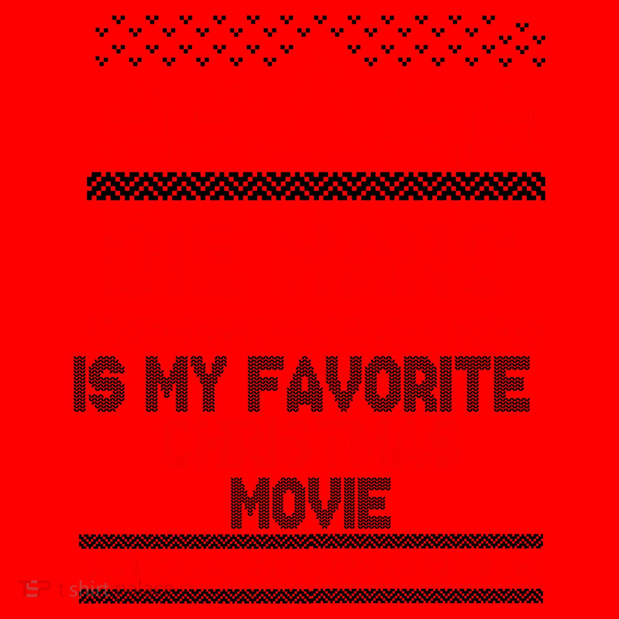 Die Hard Is My Favorite Movie Ugly Christmas Santa Hat