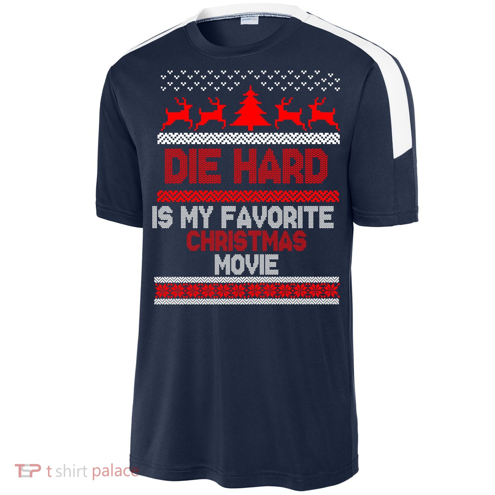 Die Hard Is My Favorite Movie Ugly Christmas Sport-Tek Competitor United Soccer Jersey