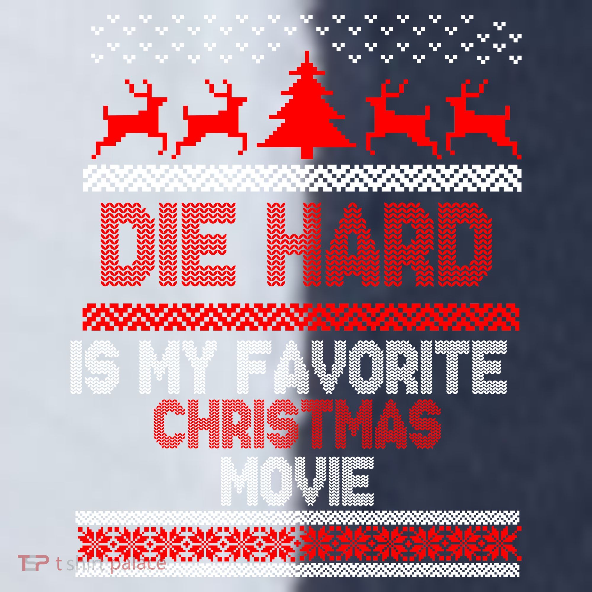 Die Hard Is My Favorite Movie Ugly Christmas Sport-Tek Competitor United Soccer Jersey