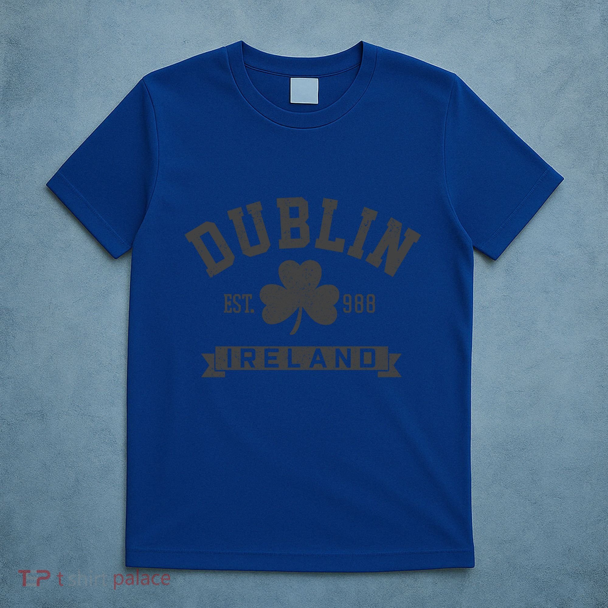 Dublin Ireland Est 988 Clover Leaf Shamrock St Patricks Day Gift T-Shirt