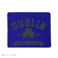 Dublin Ireland Est 988 Clover Leaf Shamrock St Patricks Day Gift Mousepad thumb 0