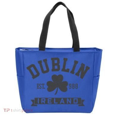 Dublin Ireland Est 988 Clover Leaf Shamrock St Patricks Day Gift Tote Bag
