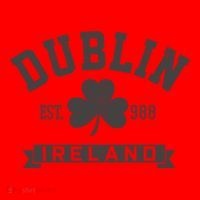 Dublin Ireland Est 988 Clover Leaf Shamrock St Patricks Day Gift Santa Hat thumb 1
