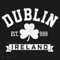 Dublin Ireland Est 988 Clover Leaf Shamrock St Patricks Day Gift Visor thumb 3