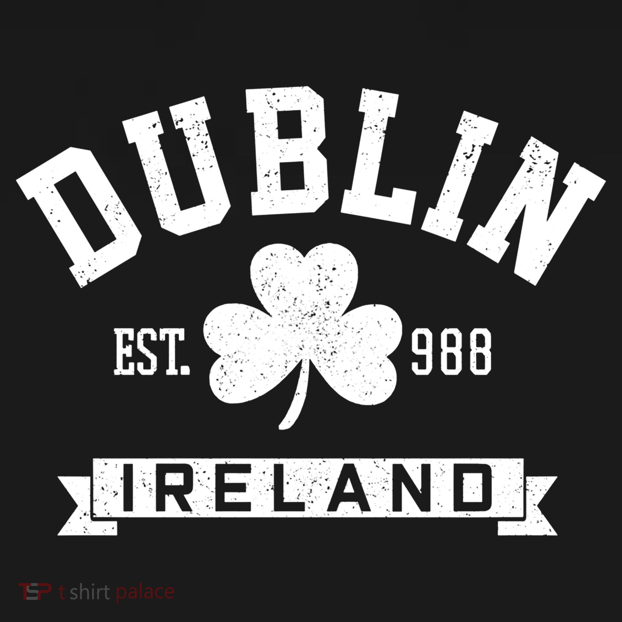 Dublin Ireland Est 988 Clover Leaf Shamrock St Patricks Day Gift Visor